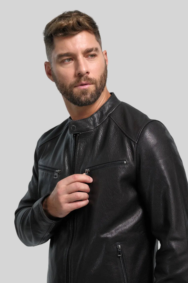 Filippo Quilted Leather Jacket Spellezo