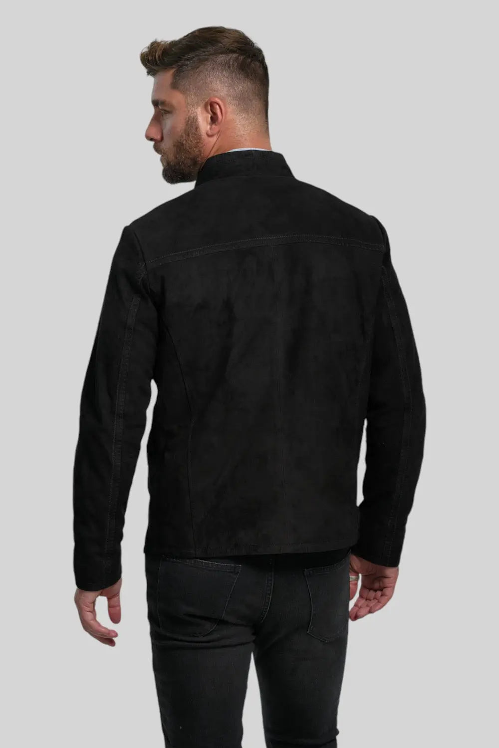 Lamberto Suede Leather Jacket Spellezo