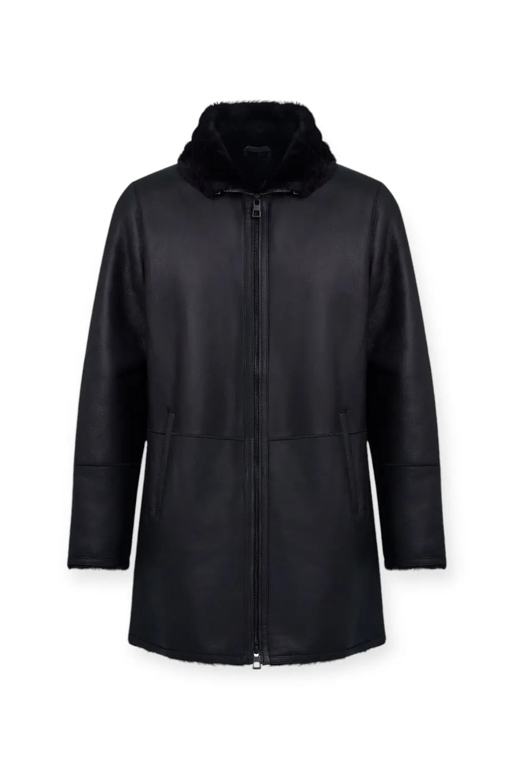 Domenico Sheepskin Leather Coat Spellezo