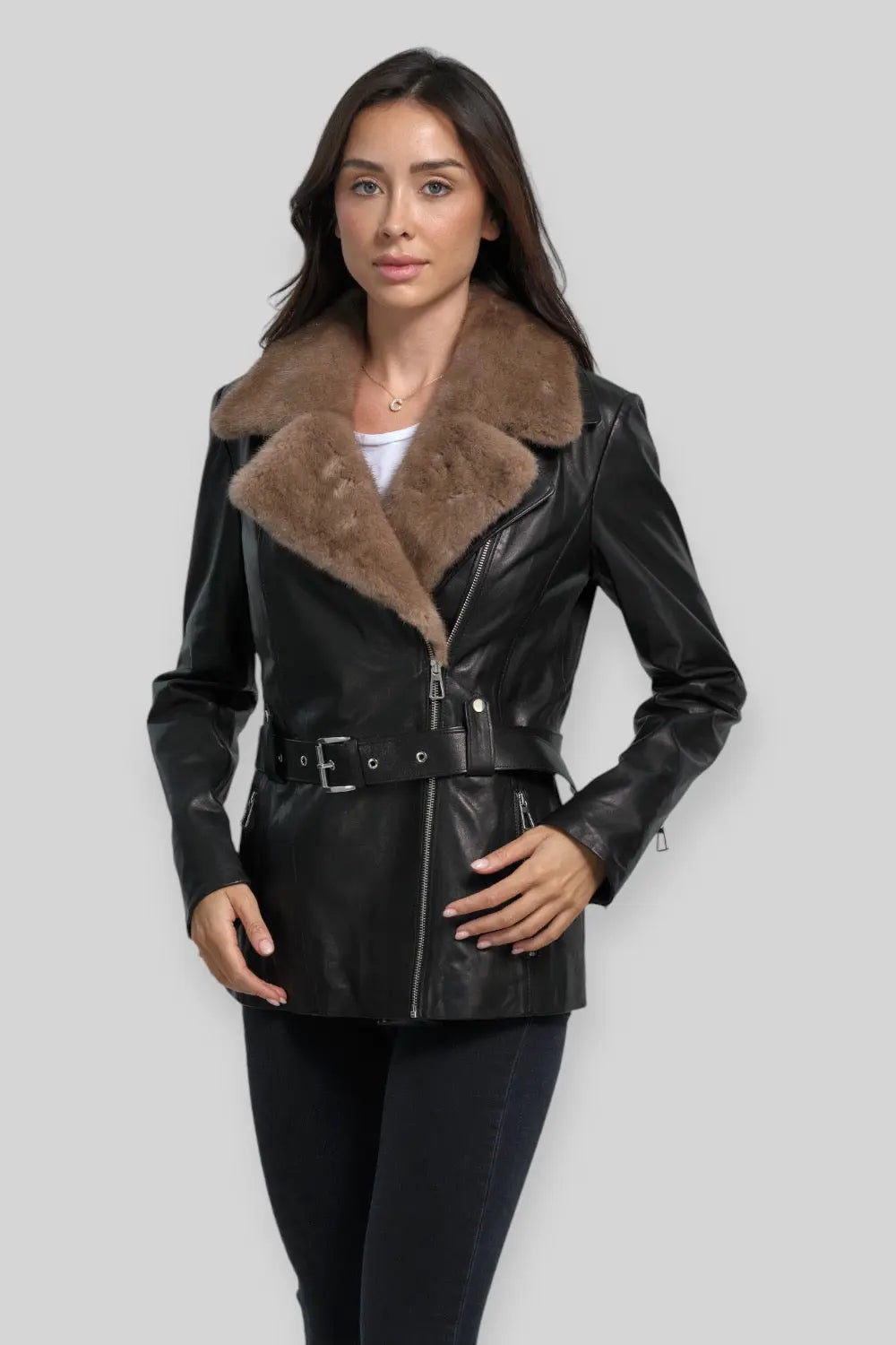 Elda Classic Leather Jacket Spellezo