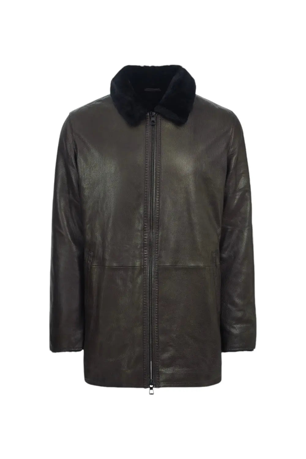 Vincent Sheepskin Leather Coat Spellezo