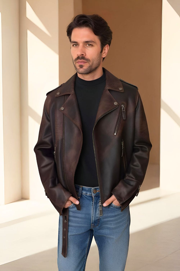 Ercole Vintage Leather Jacket