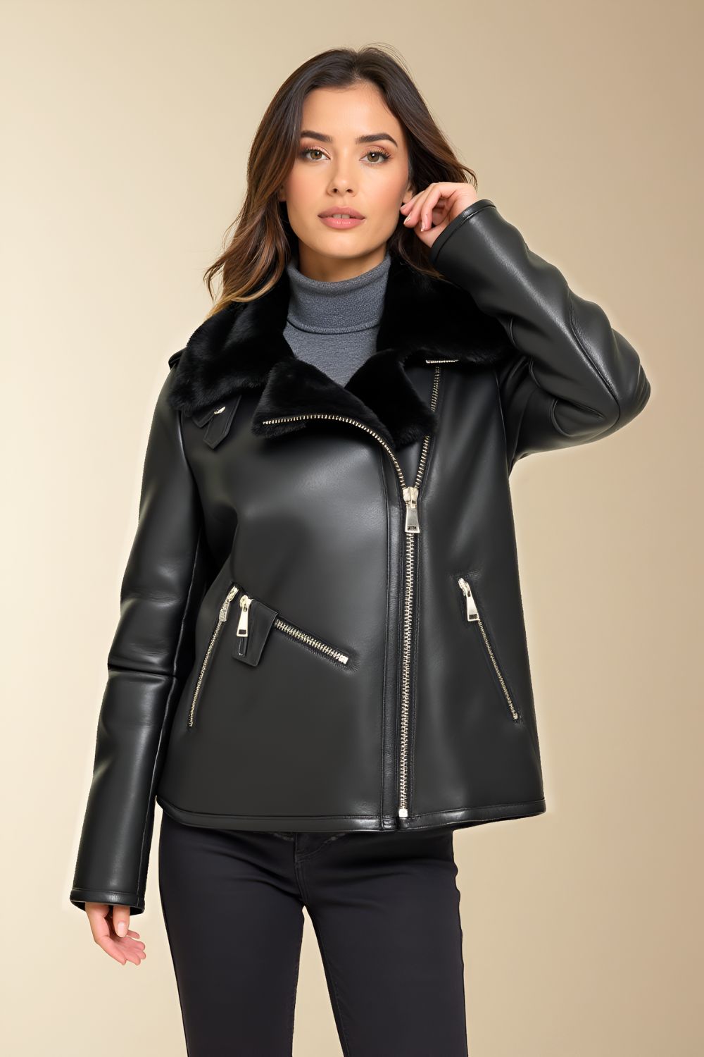 Chiara Sheepskin B-3 Jacket