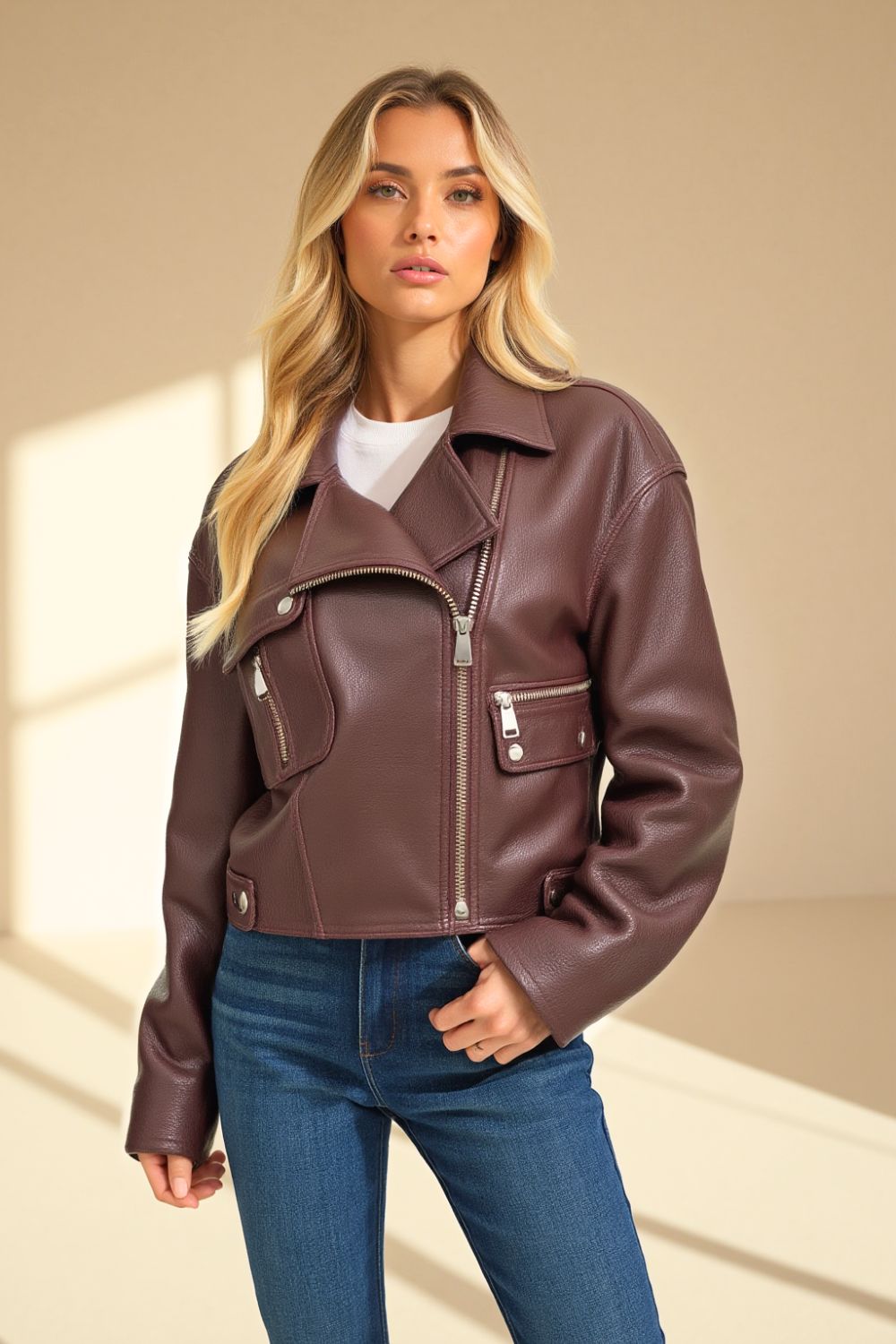 Felicia Women Leather Jacket