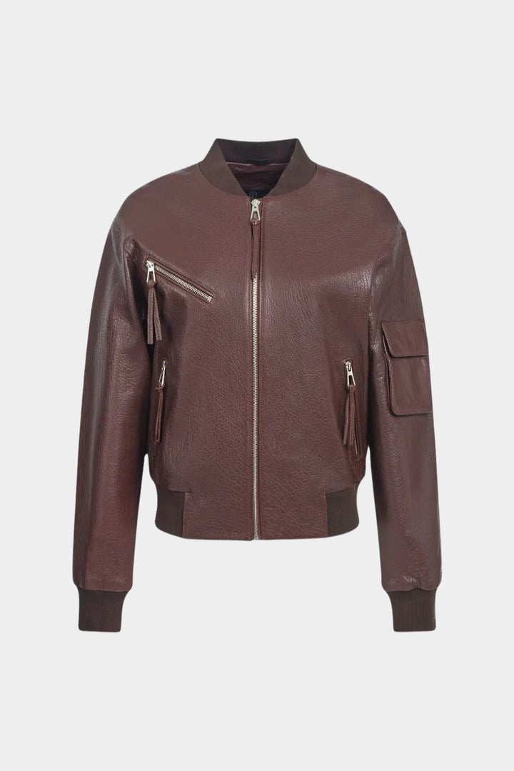 Noemi Leather B-3 Bomber
