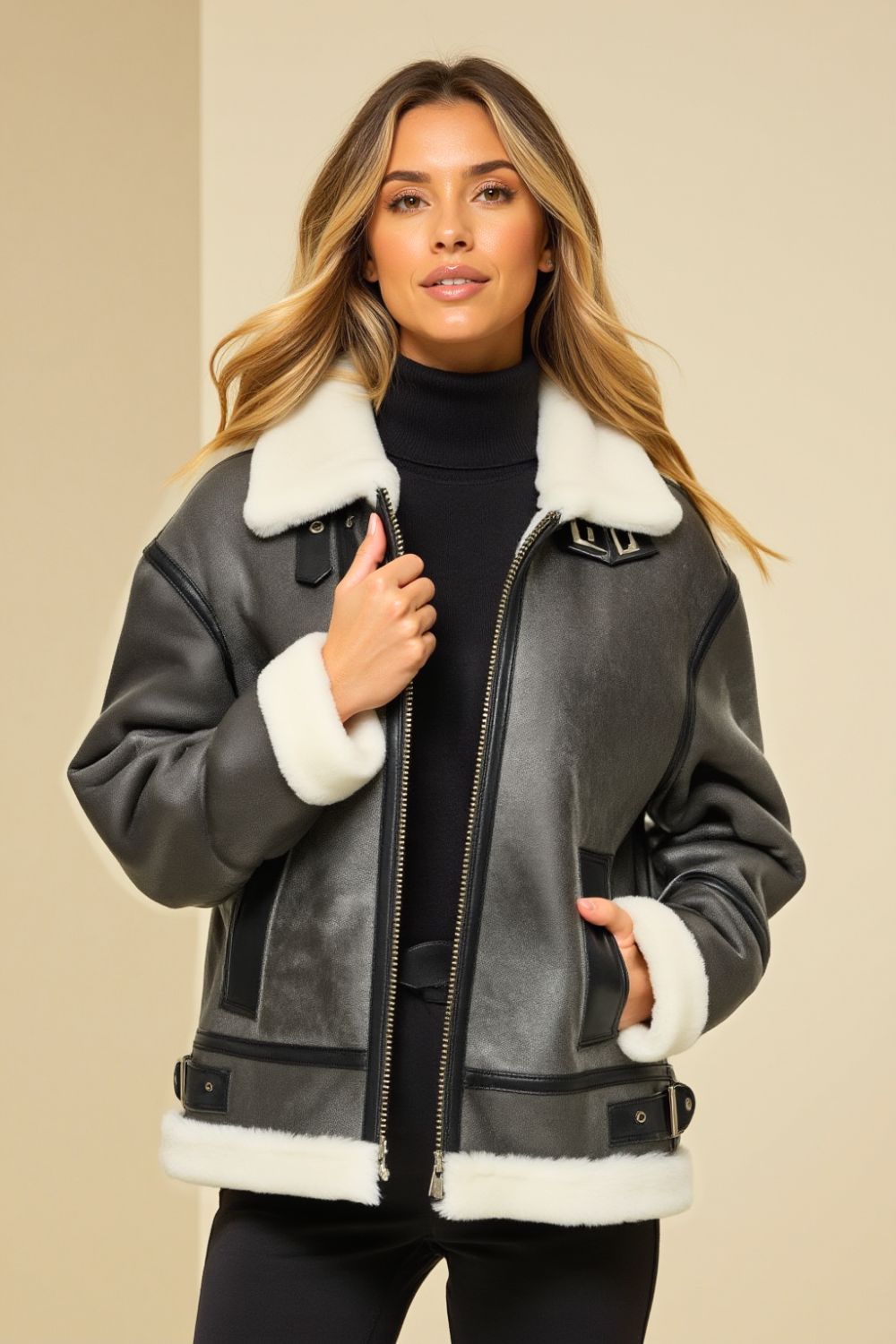 Elise Sheepskin B-3 Jacket