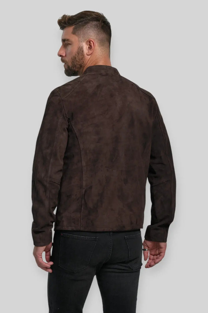 Claudio Suede Leather Jacket Spellezo