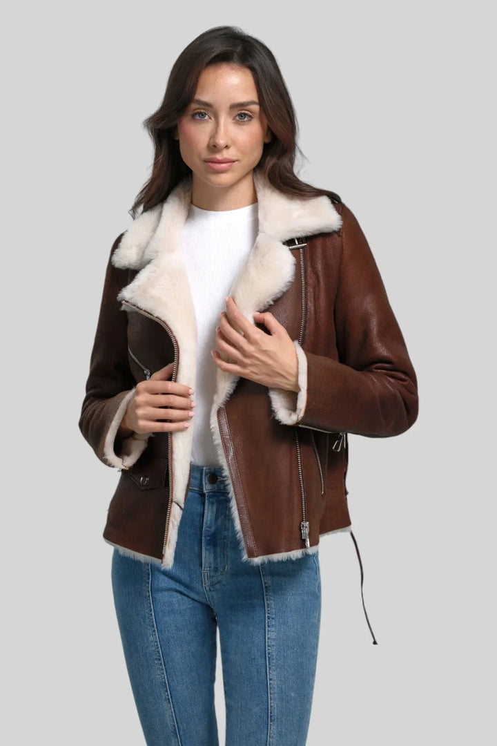 Luisa Sheepskin Jacket Spellezo