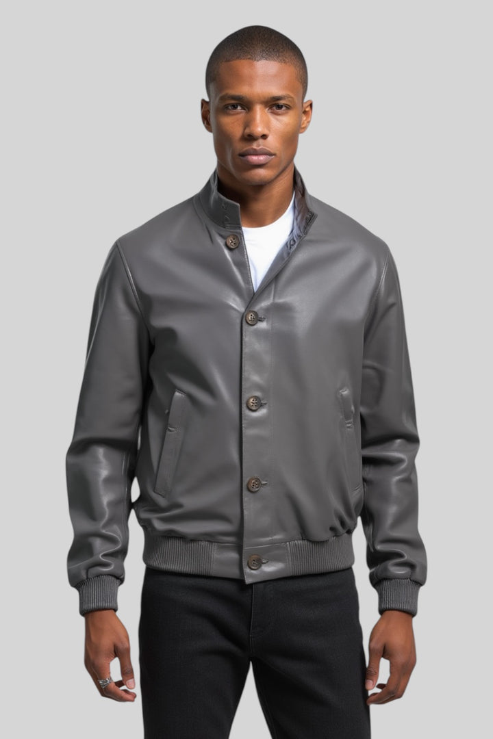 Simone Leather Utility Jacket