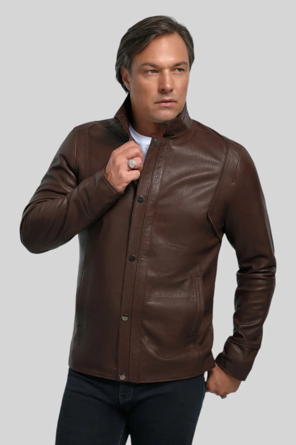 Riccardo Leather Jacket Spellezo