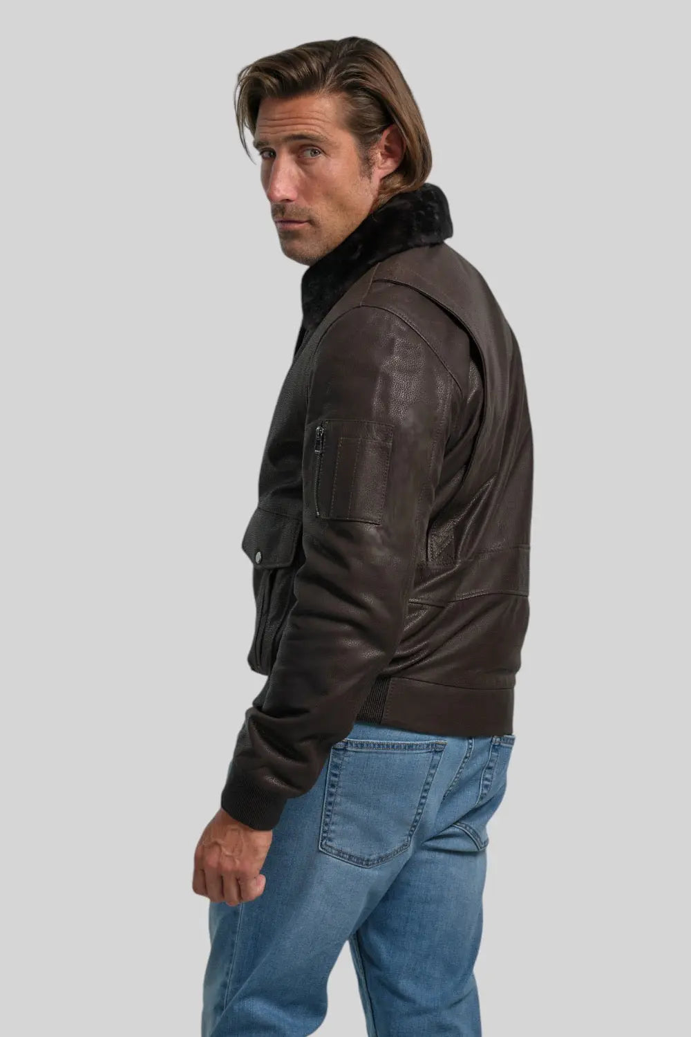 Silvano Shearling B-3 Bomber Spellezo