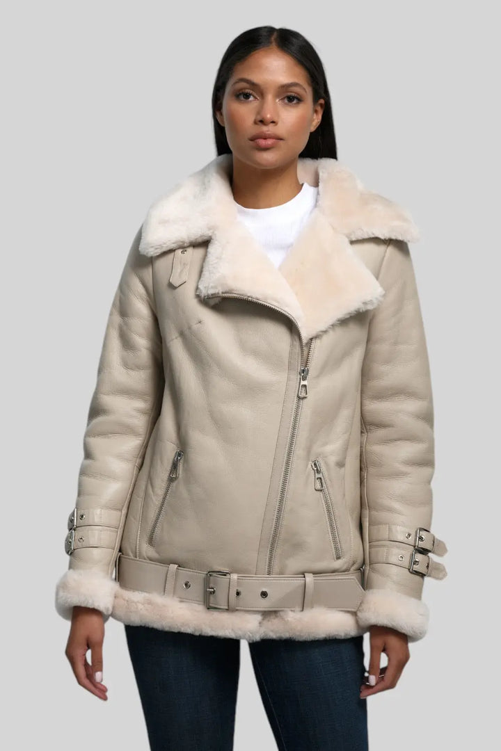 Serena Shearling B-3 Jacket Spellezo