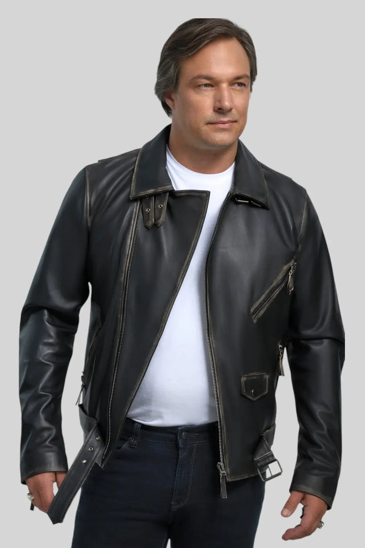 Daniele Vintage Leather Jacket Spellezo