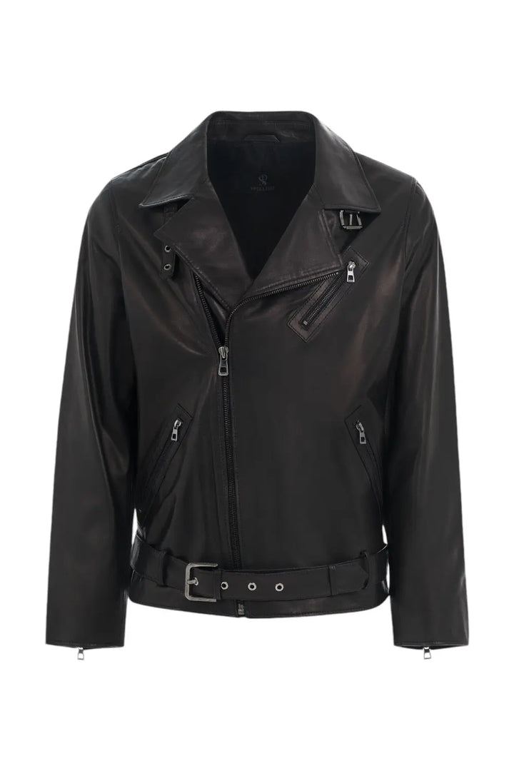 Arturo Leather Moto Jacket Spellezo