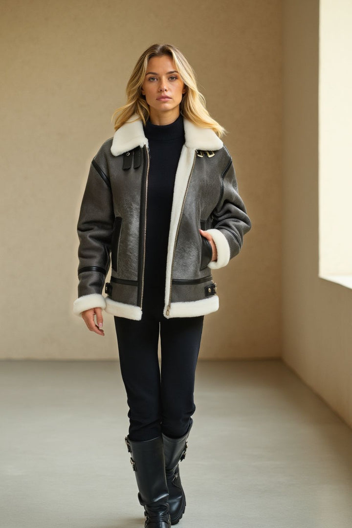 Elise Sheepskin B-3 Jacket