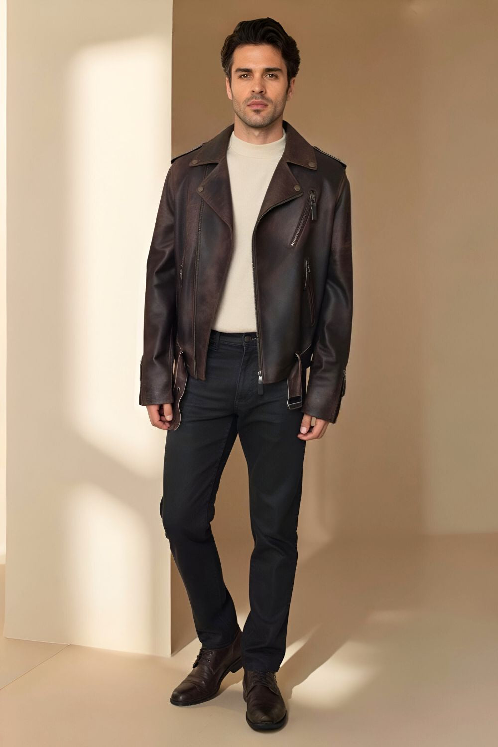 Ercole Vintage Leather Jacket