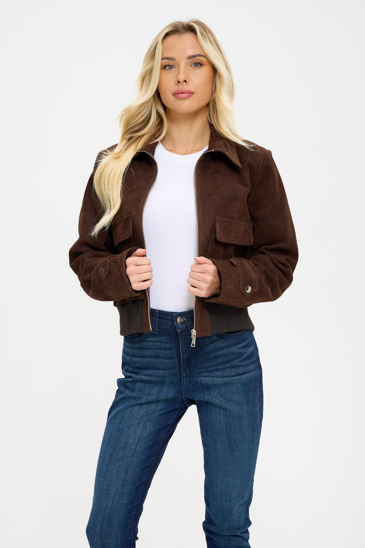 Estela Suede Women Jacket