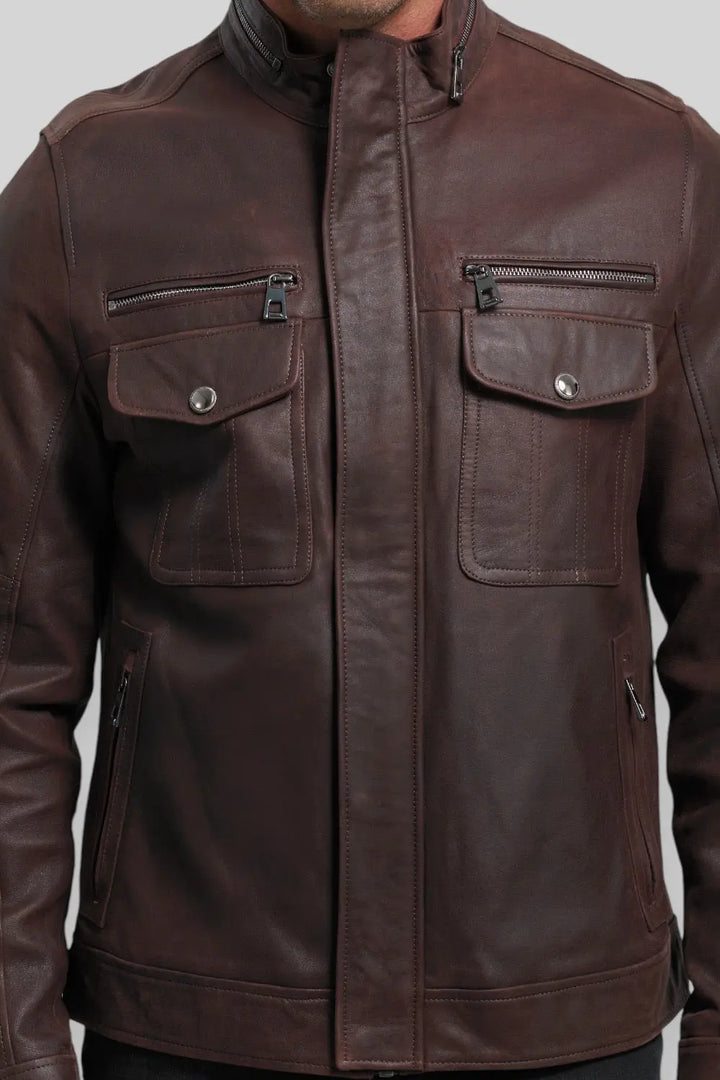 Angelo Quilted Leather Jacket Spellezo