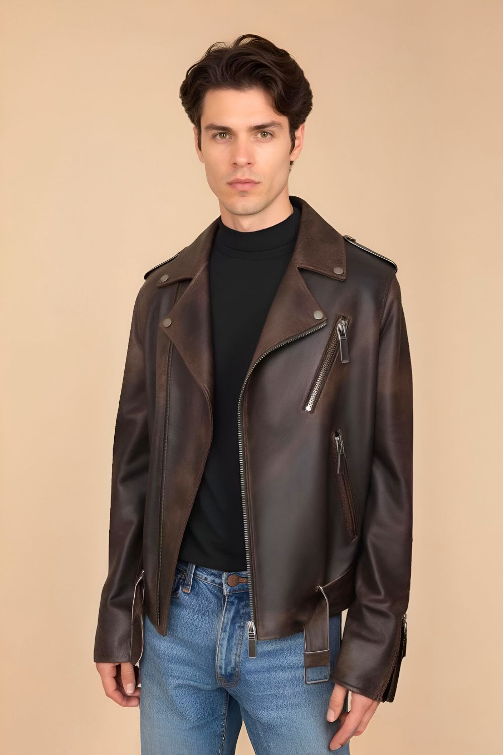Ercole Vintage Leather Jacket