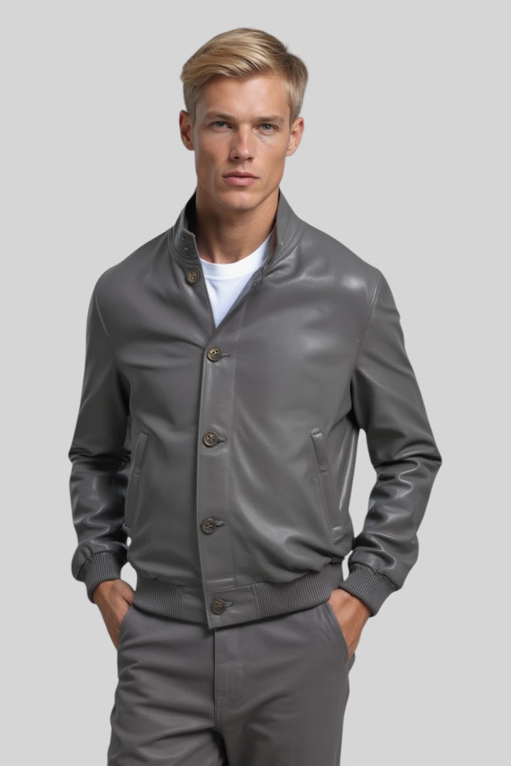 Simone Leather Utility Jacket