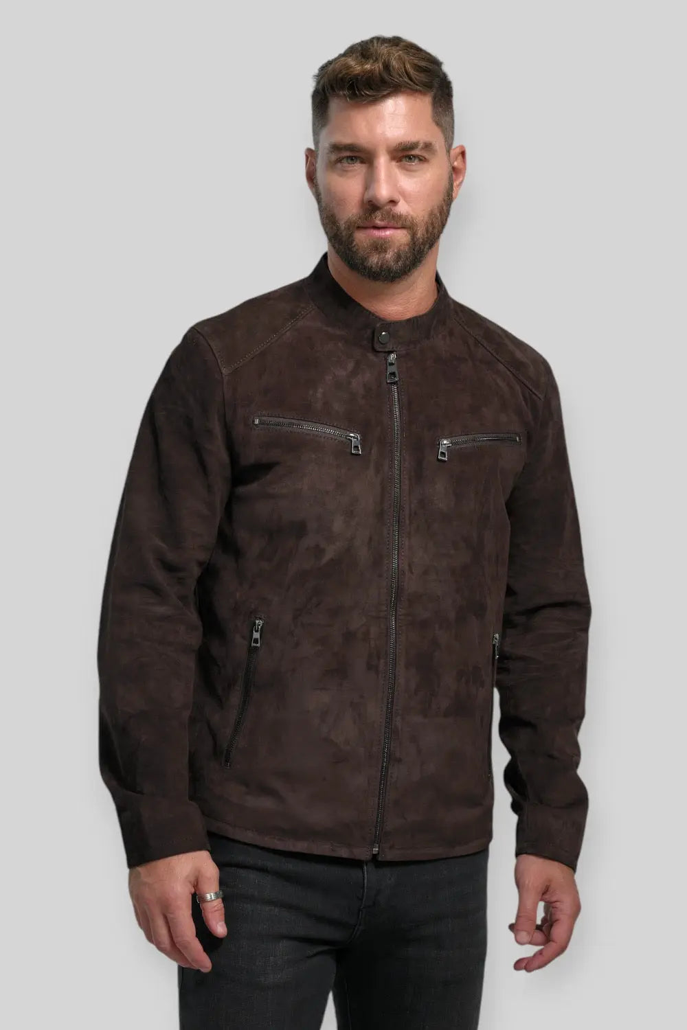 Claudio Suede Leather Jacket Spellezo