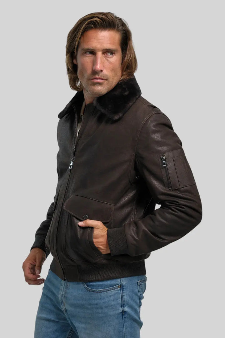 Silvano Shearling B-3 Bomber Spellezo