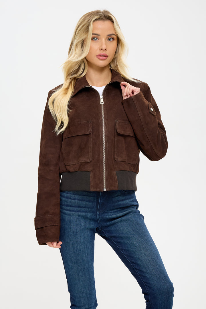 Estela Suede Women Jacket
