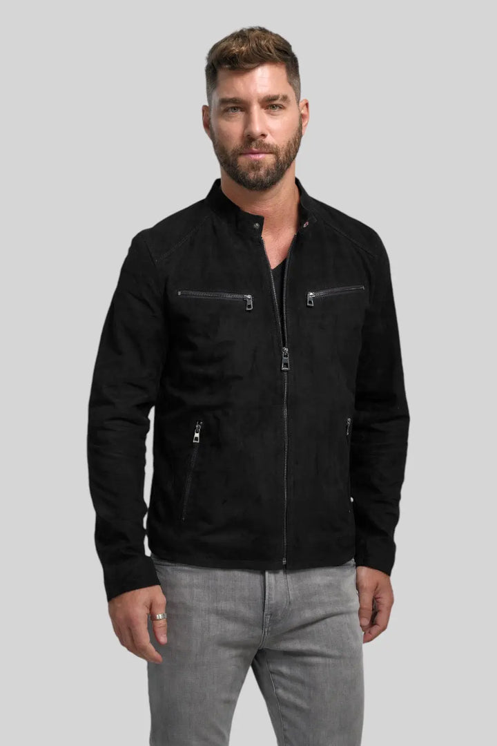 Hugo Suede Leather Jacket Spellezo