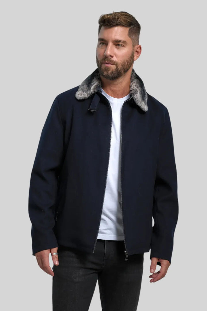 Vincenzo Coat with Shearling Lining Spellezo