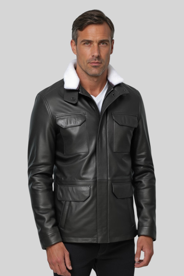 Salvatore Sheepskin Leather Jacket