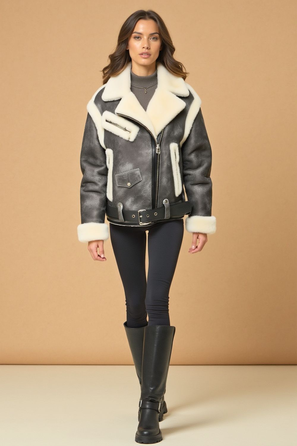 Mia Sheepskin Vintage Jacket