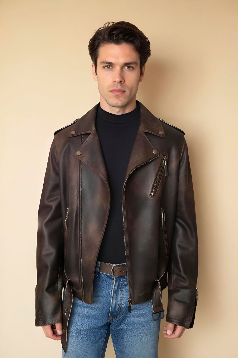 Ercole Vintage Leather Jacket