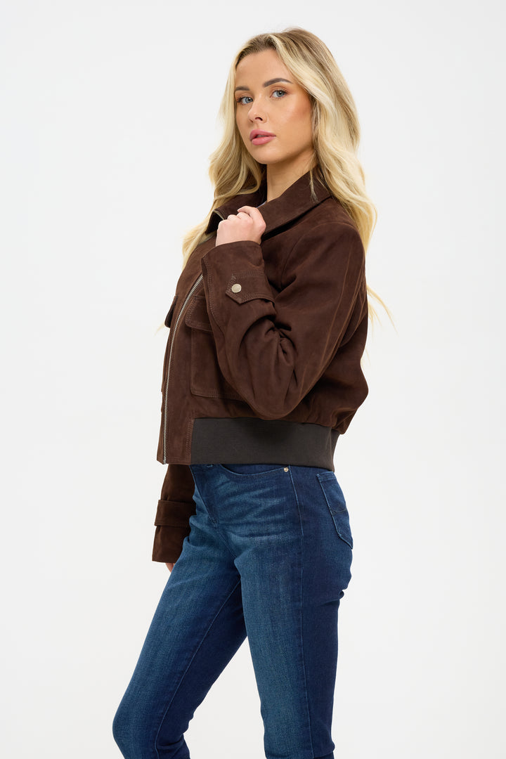 Estela Suede Women Jacket