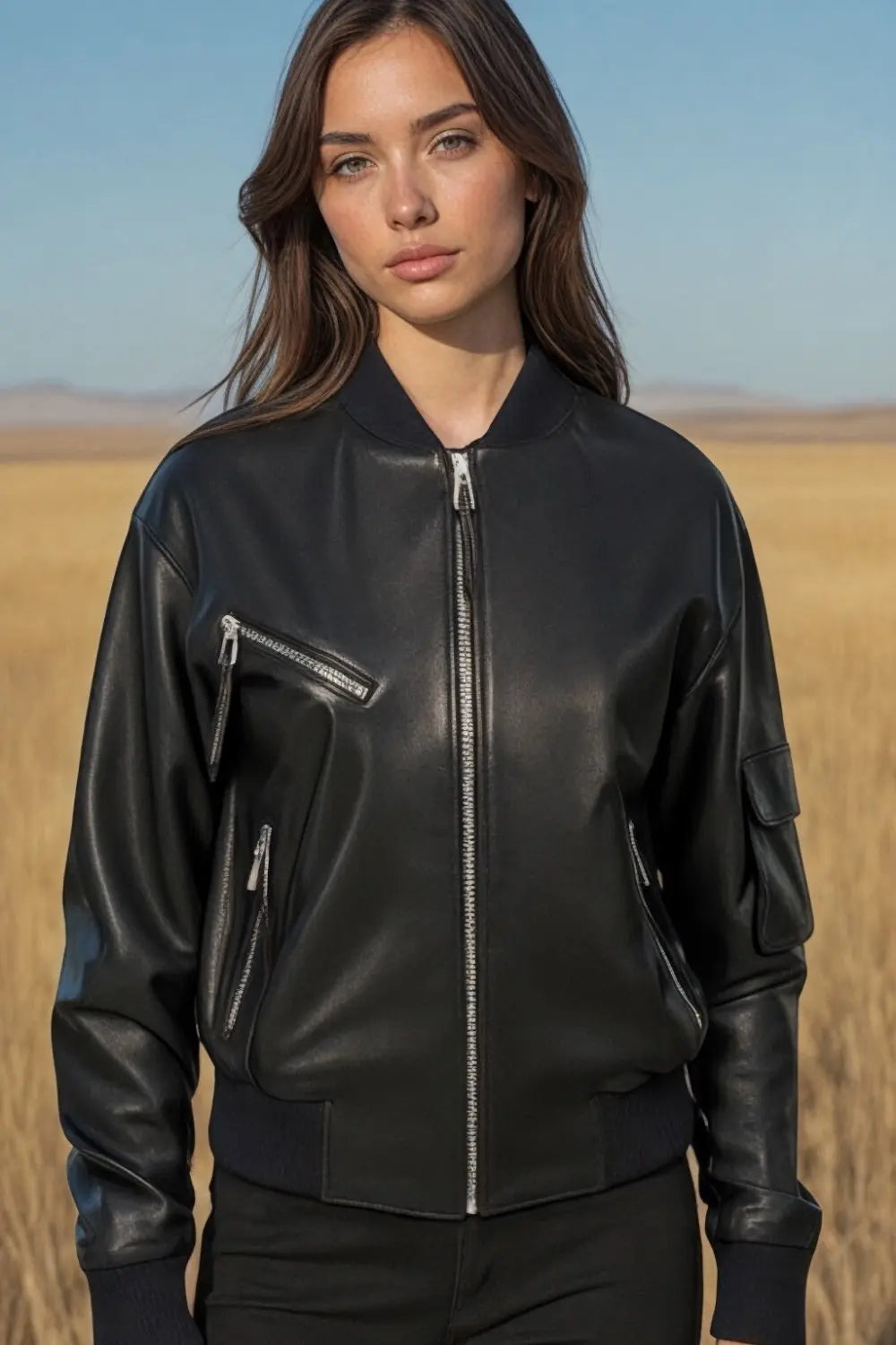 Fabiola Leather B-3 Bomber Spellezo