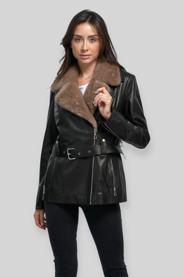 Elda Classic Leather Jacket Spellezo