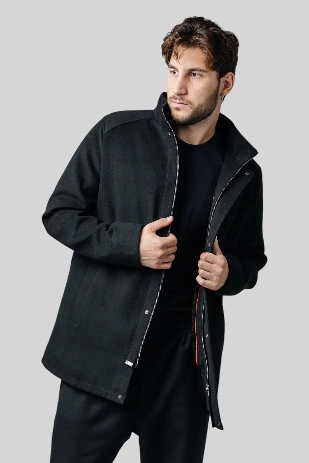 Giorgio Coat with Shearling Lining Spellezo