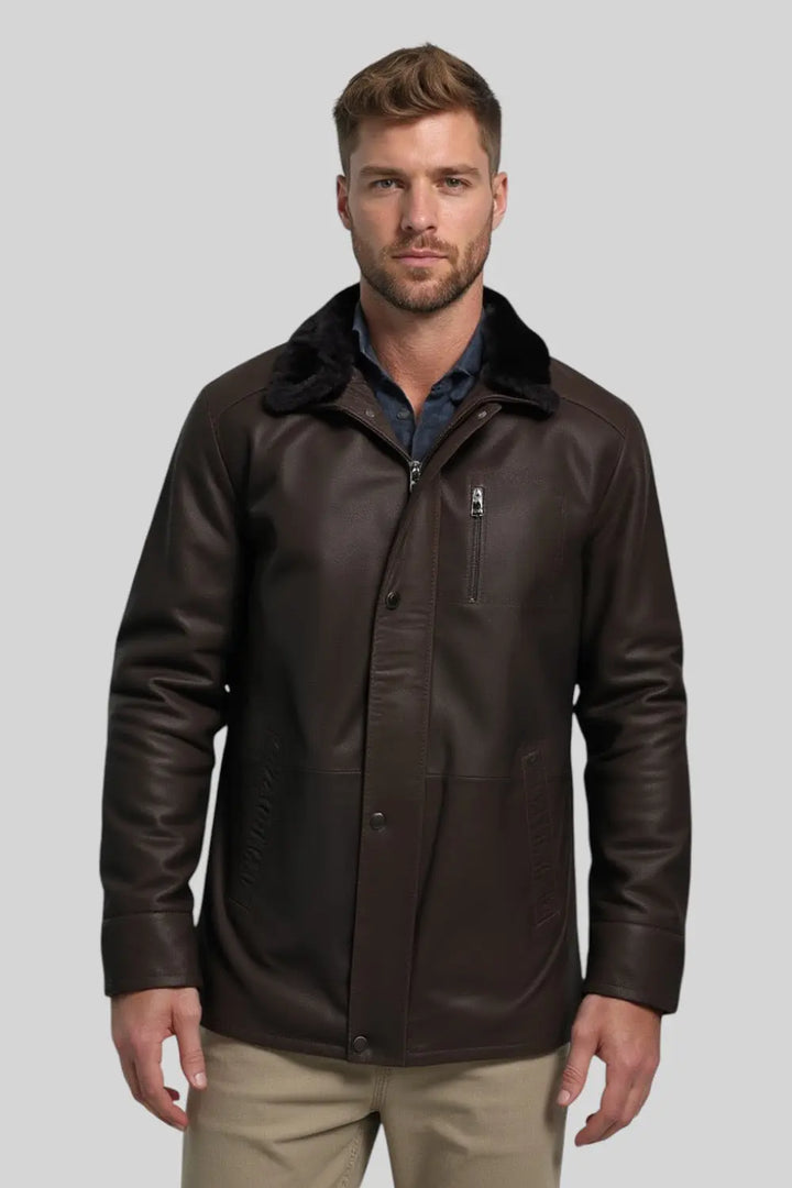 Franco Classic Leather Jacket Spellezo