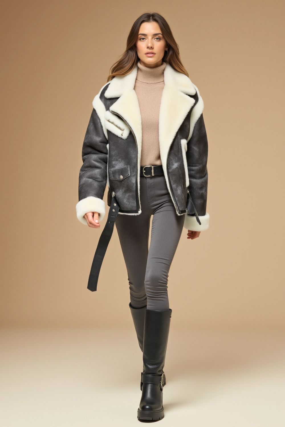 Mia Sheepskin Vintage Jacket