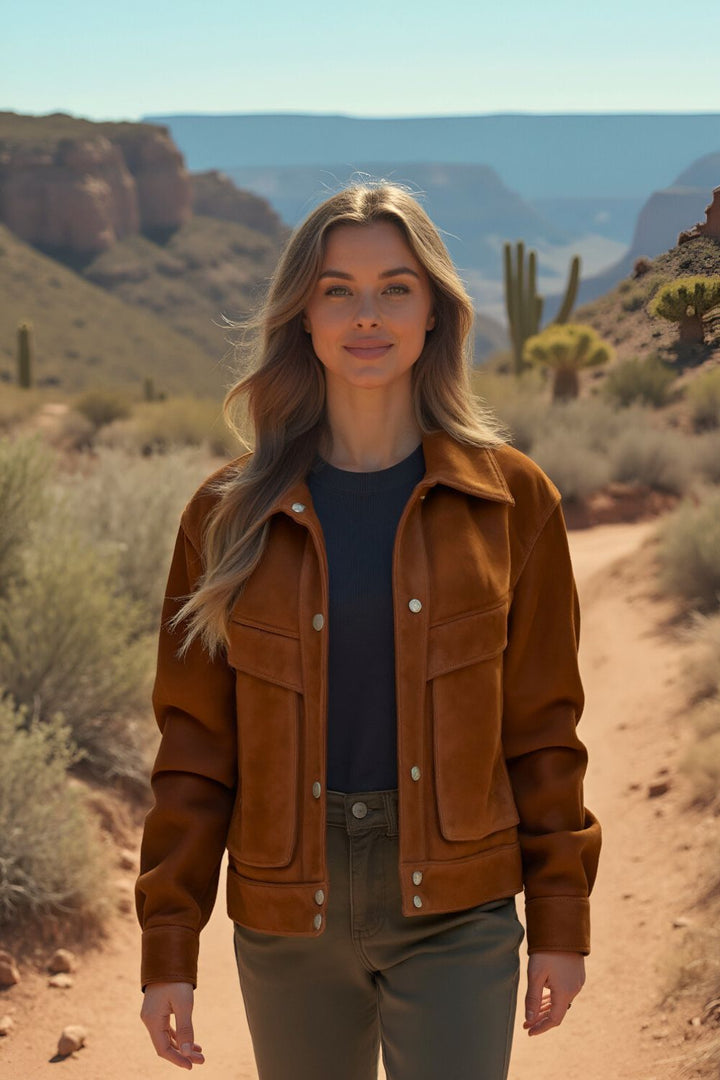 Noelia Suede Women Jacket