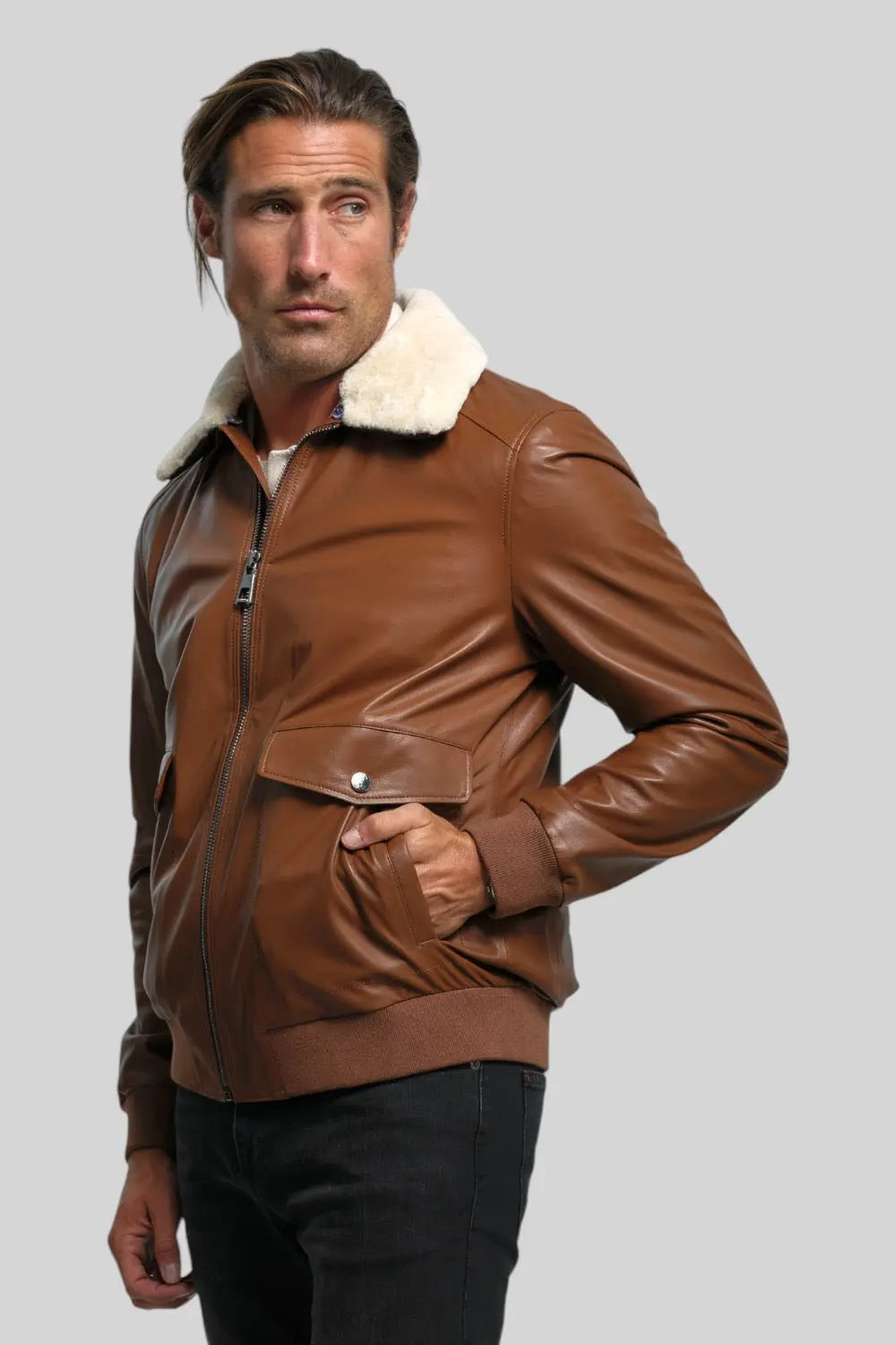 Raffaele Leather Jacket Spellezo