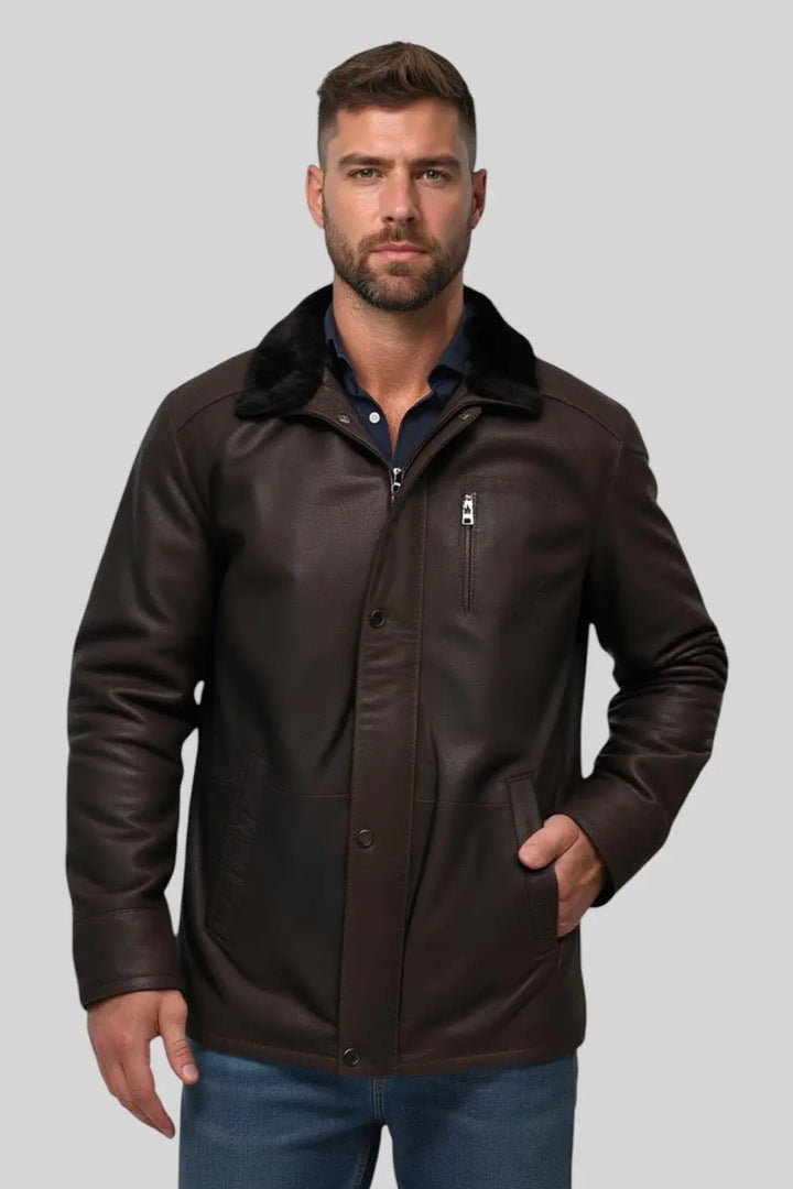 Franco Classic Leather Jacket Spellezo