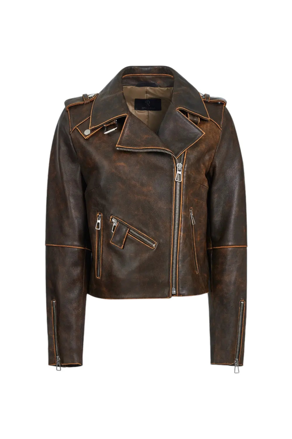 Loretta Vintage Leather Jacket Spellezo