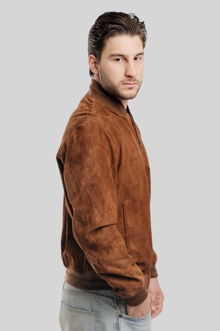 Breno Suede Leather Jacket Spellezo