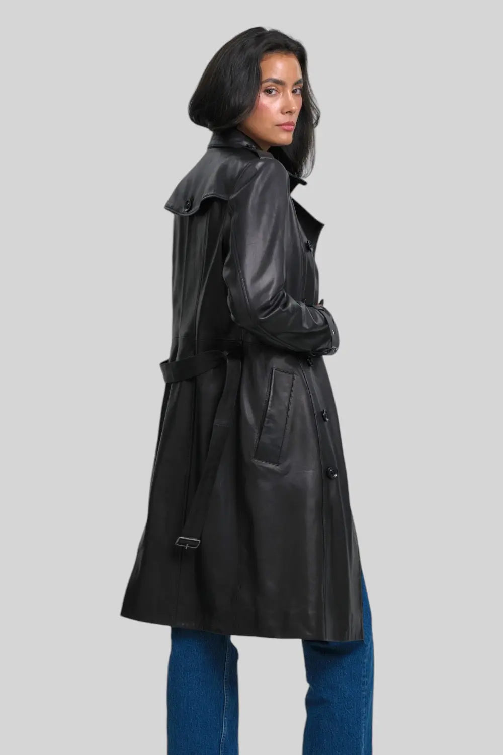 Juliette Nappa Leather Coat Spellezo