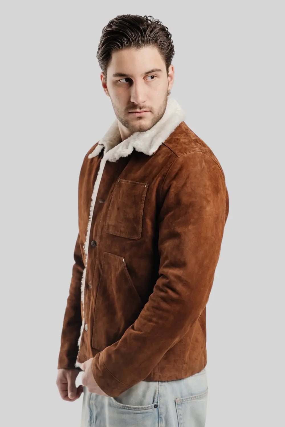 Juliano Suede Sheepskin Jacket Spellezo