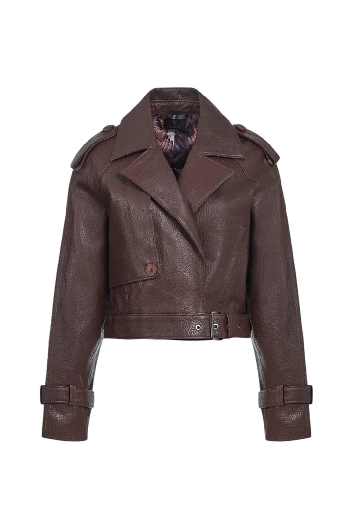 Federica Vintage Leather Jacket Spellezo