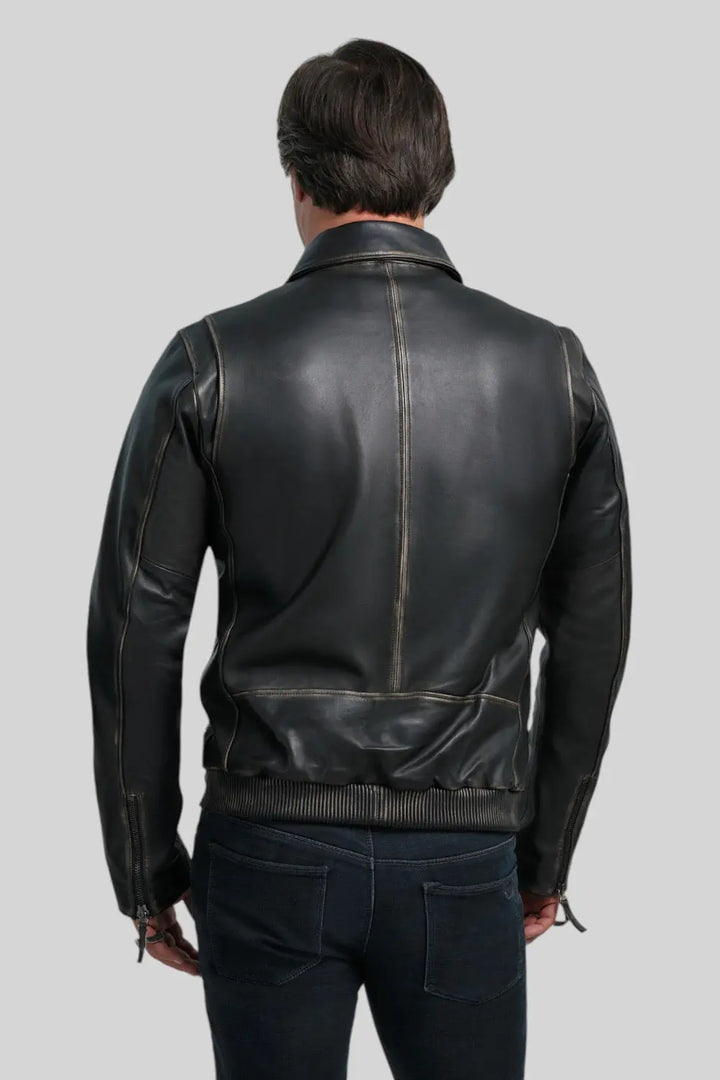 Daniele Vintage Leather Jacket Spellezo