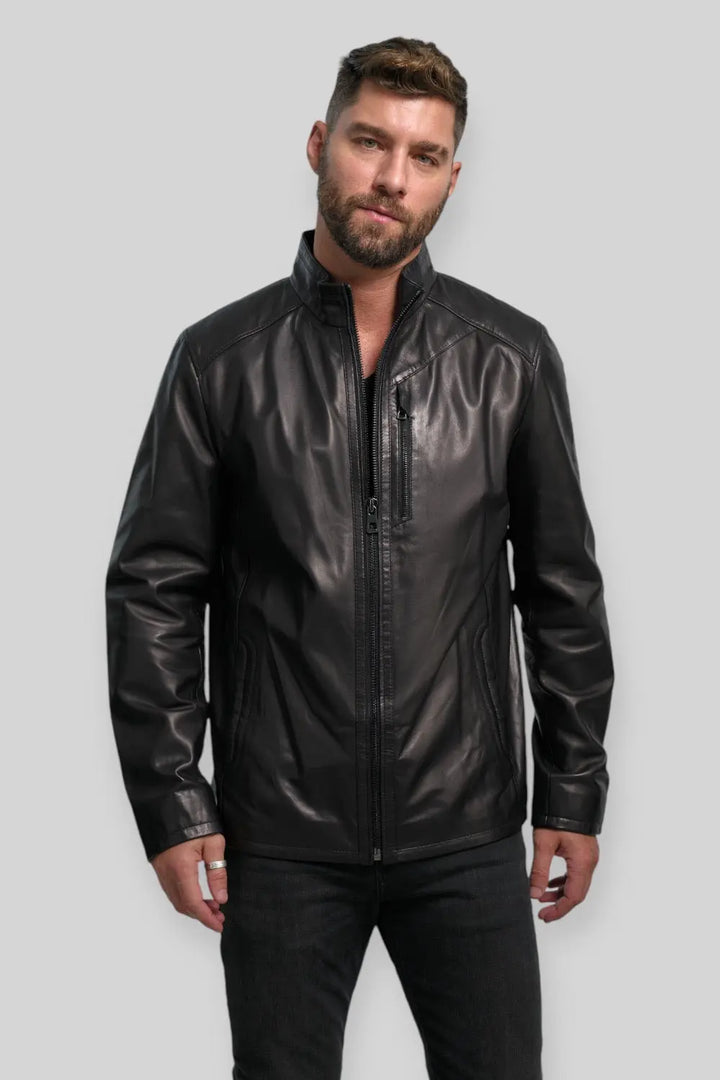 Alberto Leather Utility Jacket Spellezo