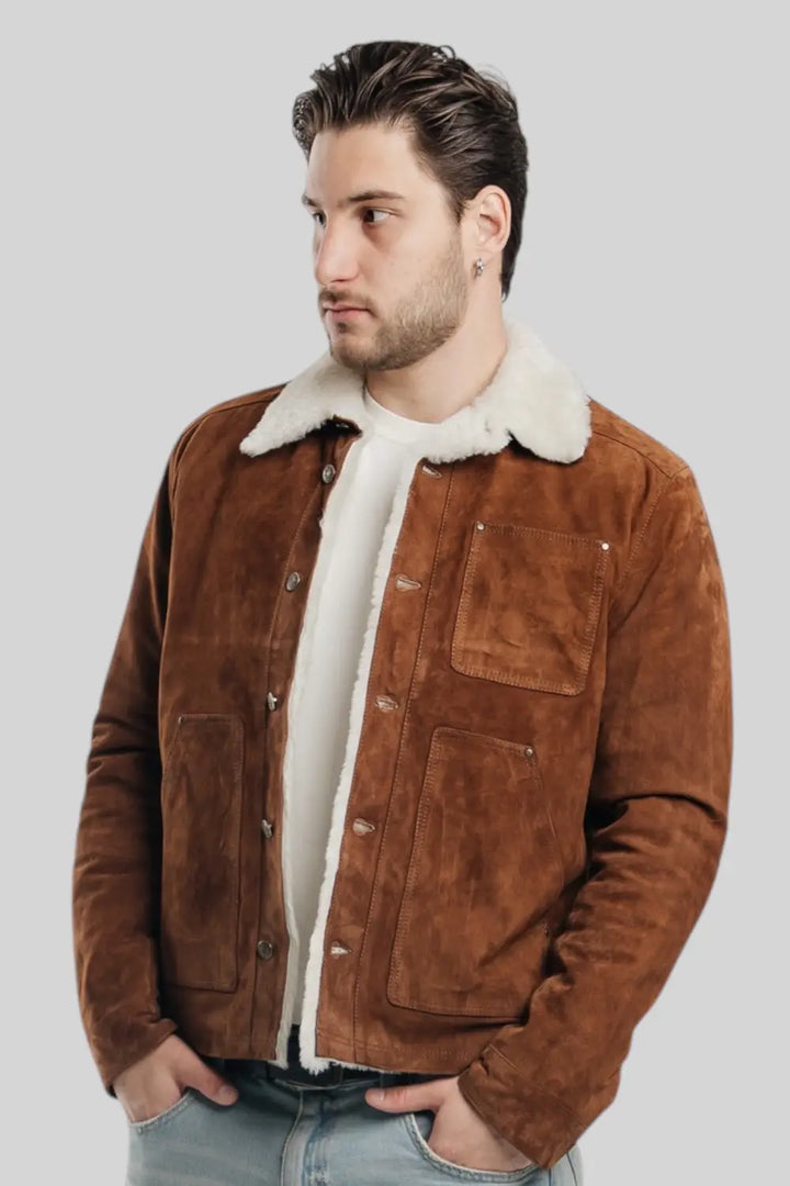 Juliano Suede Sheepskin Jacket Spellezo