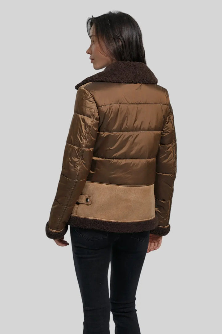 Martina Sheepskin B-3 Bomber Jacket Spellezo